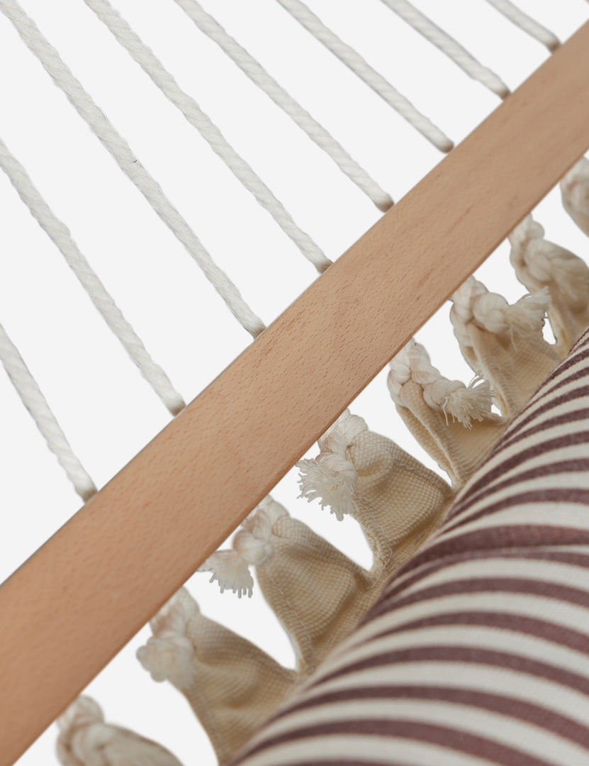 #color::cream | Close up of the Levata Striped Hammock by Sarah Sherman Samuel