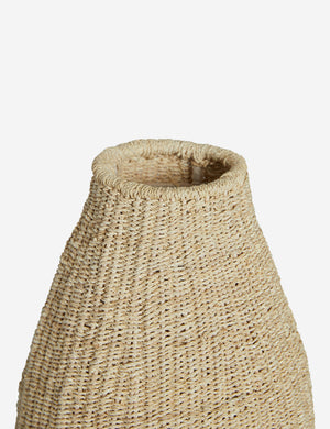 Top of the Lilia woven decorative floor vase.