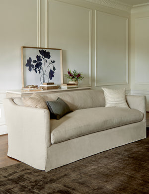 Open Box: Fabienne Slipcover Sofa, Natural