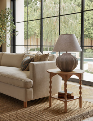 Open Box: Topia Round Side Table, Natural by Ginny Macdonald