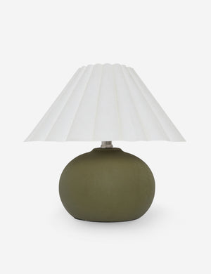 Luis round ceramic mini table lamp.