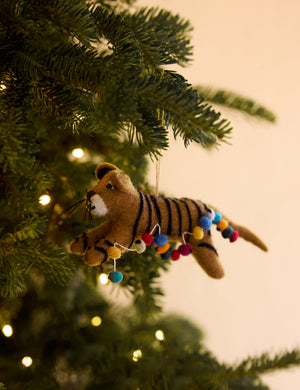 Felt Tiger Trio Ornaments (Set of 3) by Sarah Sherman Samuel