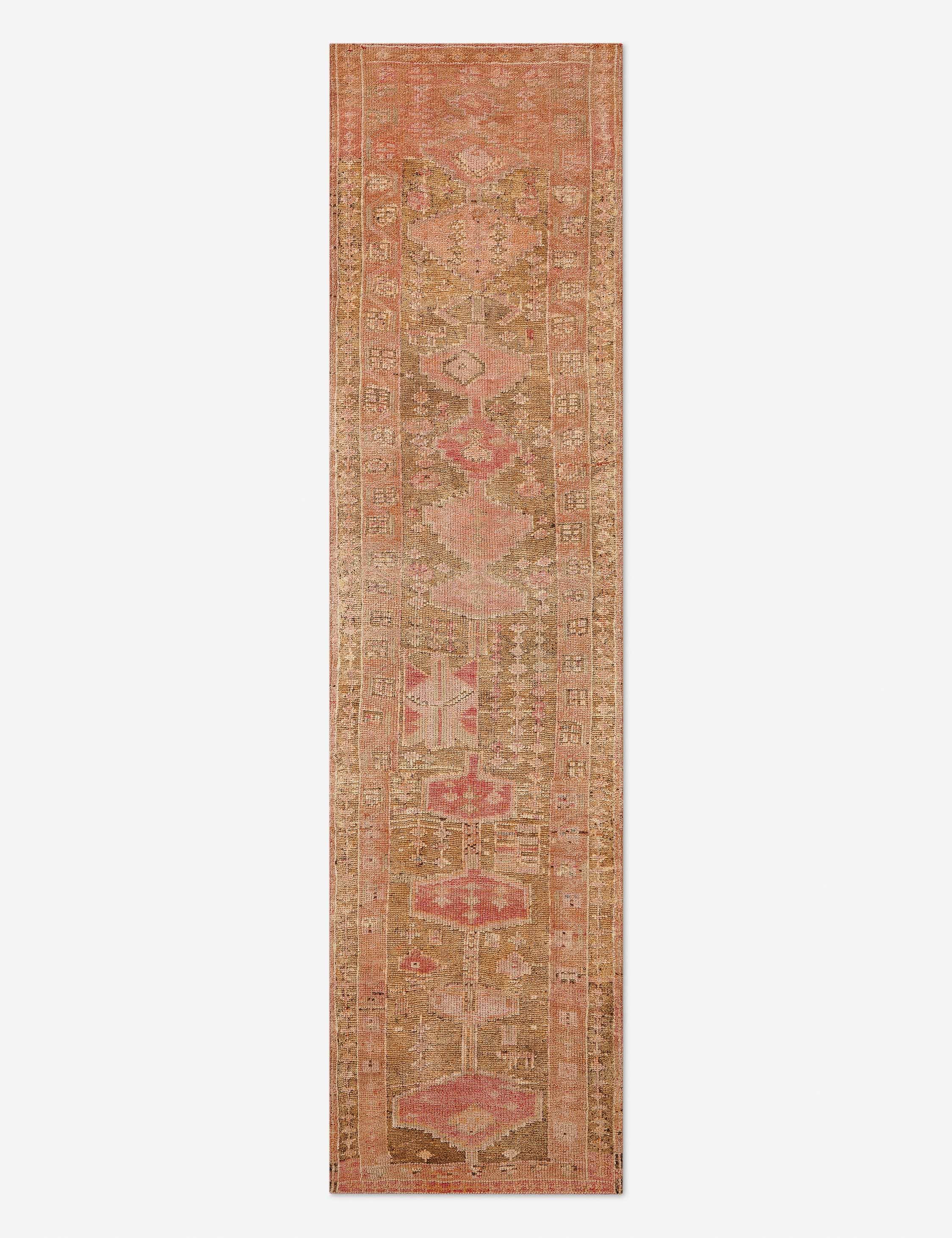 Vintage Turkish Hand-Knotted Wool Runner Rug No. 322, 3'1" x 12'1"