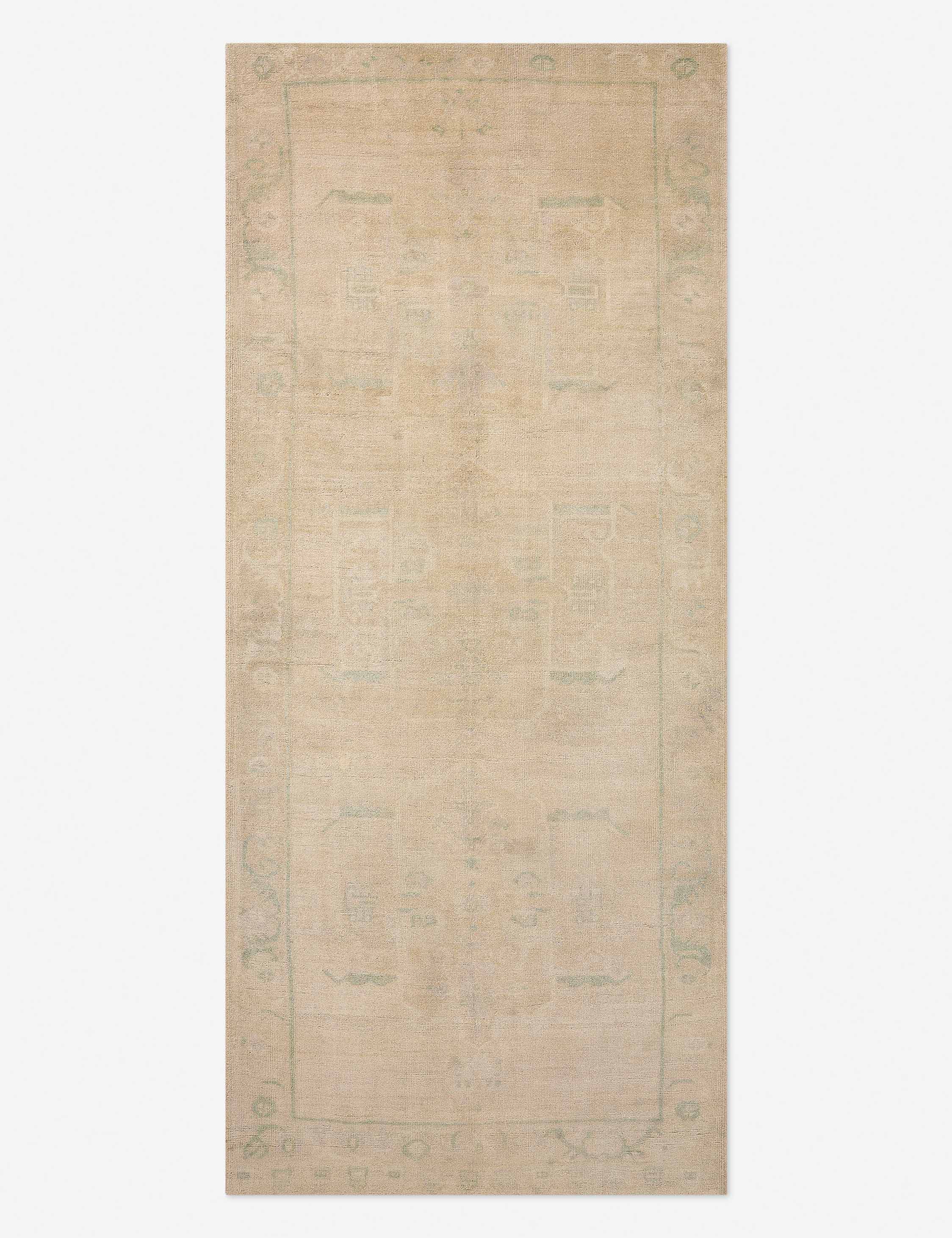 Vintage Turkish Hand-Knotted Wool Runner Rug No. 606, 4'11" x 11'5"