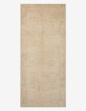 Vintage Turkish Hand-Knotted Wool Runner Rug No. 606, 4'11