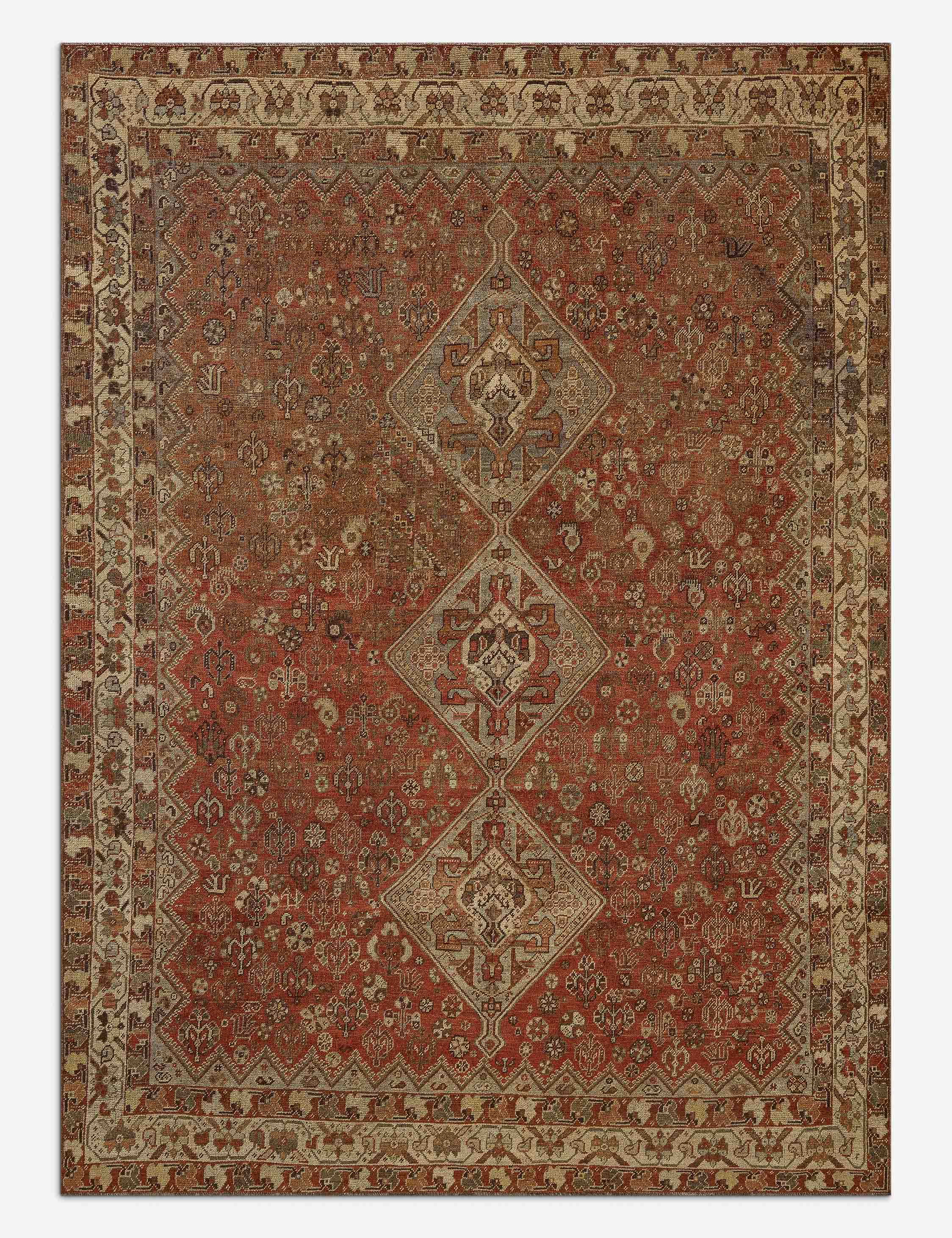 Vintage Turkish Hand-Knotted Wool Rug No. 611, 6'1" x 9'3"