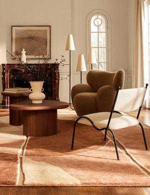 Ovid Swivel Chair by Aimee Song : Taupe Boucle