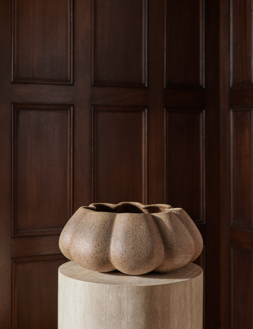 #color::sand-dune | Inaki scalloped ceramic bowl by Aimee Song