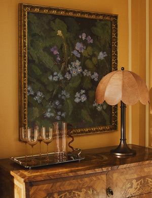 Forget Me Nots Wall Art by Brittany Smith : Rustic Walnut / 21.5