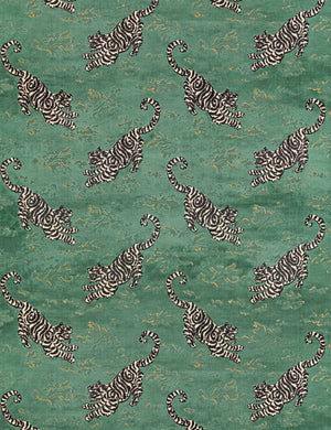 Sonali Viscose Fabric Swatch, Green