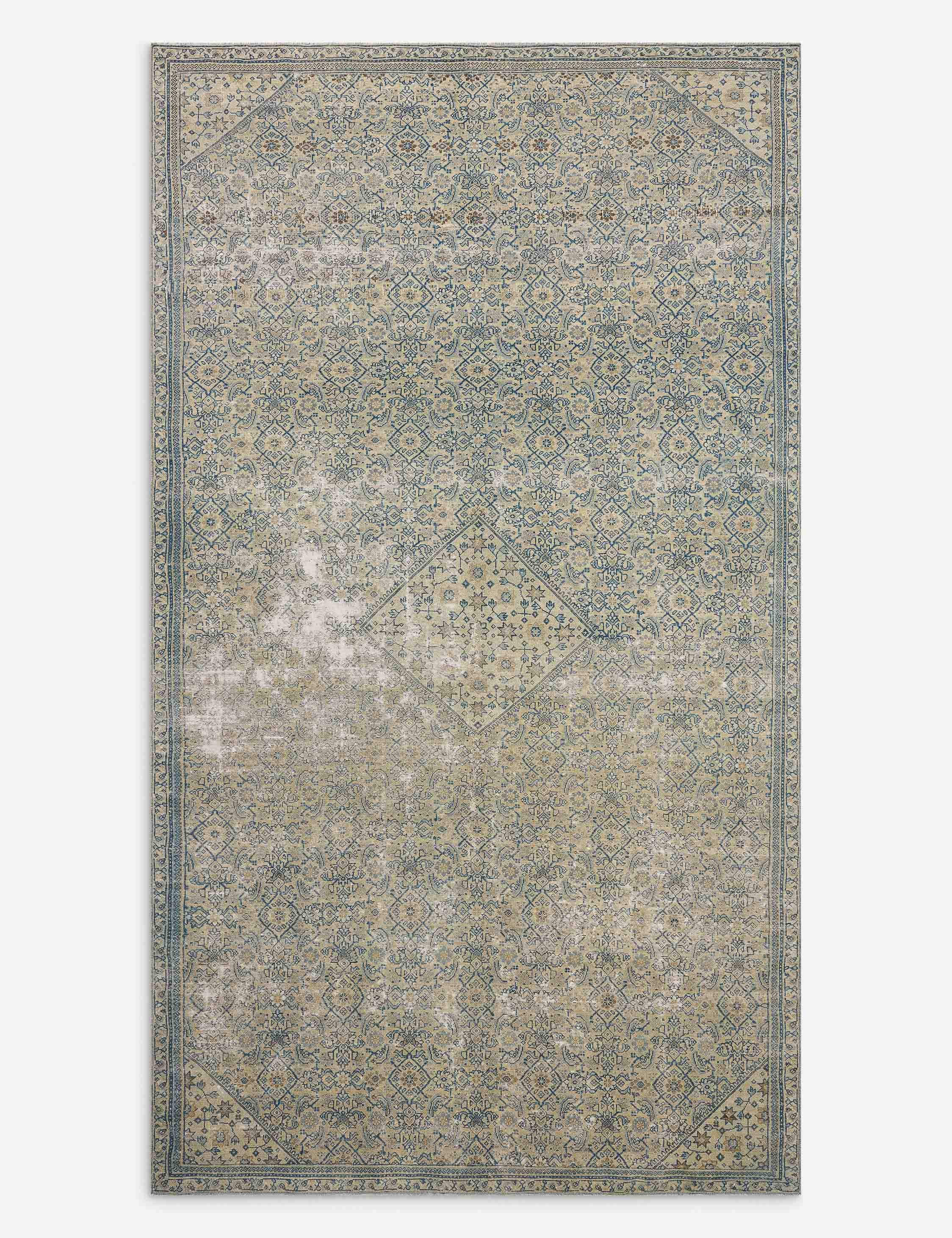 Vintage Turkish Hand-Knotted Wool Rug No. 609, 6' x 10'6"
