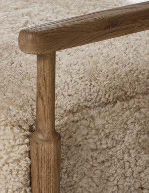 Open Box: Bennett Accent Chair, Beige Shearling by Amber Lewis x Four Hands