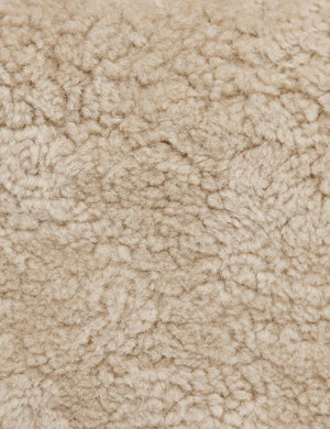 Open Box: Bennett Accent Chair, Beige Shearling by Amber Lewis x Four Hands