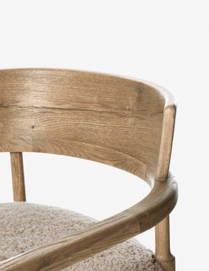 Open Box: Bennett Accent Chair, Beige Shearling by Amber Lewis x Four Hands