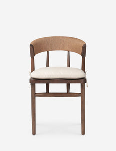 Open Box: Hainey Dining Chair, Brown Oak