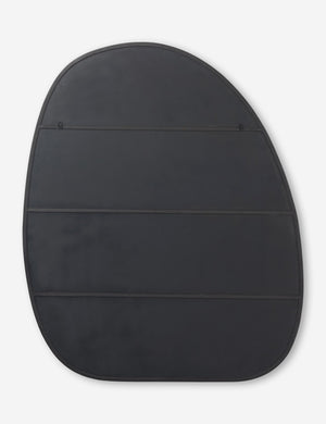 Back of the Platero modern oval leaning floor mirror