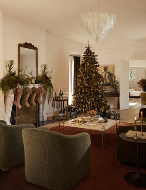 Faro Accent Chair by DISC Interiors : Blush Luxe Boucle