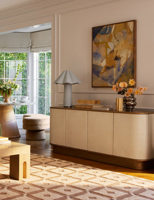 Open Box: Clinton Sideboard, Ivory Raffia