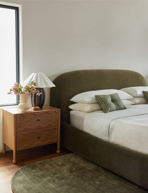 Neve Platform Bed by Aimee Song : Rust Classic Velvet / Queen