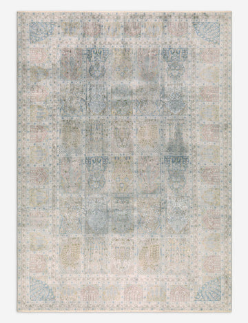 Vintage Turkish Hand-Knotted Wool Rug No. 411, 7'10" x 11'
