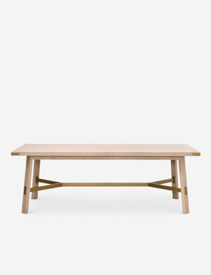 Hollier clean lined oak dining table