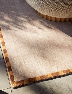 Open Box: Rajaa Hand-Loomed Viscose Rug, Blush, 10' x 14' by Sarah Sherman Samuel
