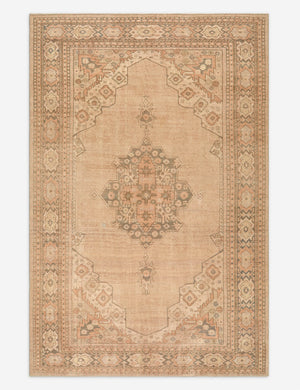 Vintage Turkish Hand-Knotted Wool Rug No. 414, 7' x 10'6