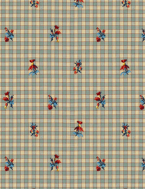 Burnett Cotton Fabric Swatch, Blue