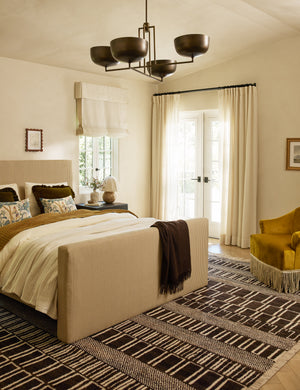 Halloway Platform Bed : Natural Linen Weave / Twin