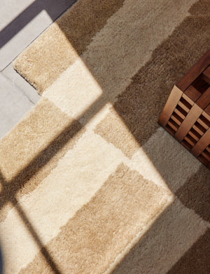 Askel Hand-Knotted Wool Rug Swatch by Sarah Sherman Samuel, Natural