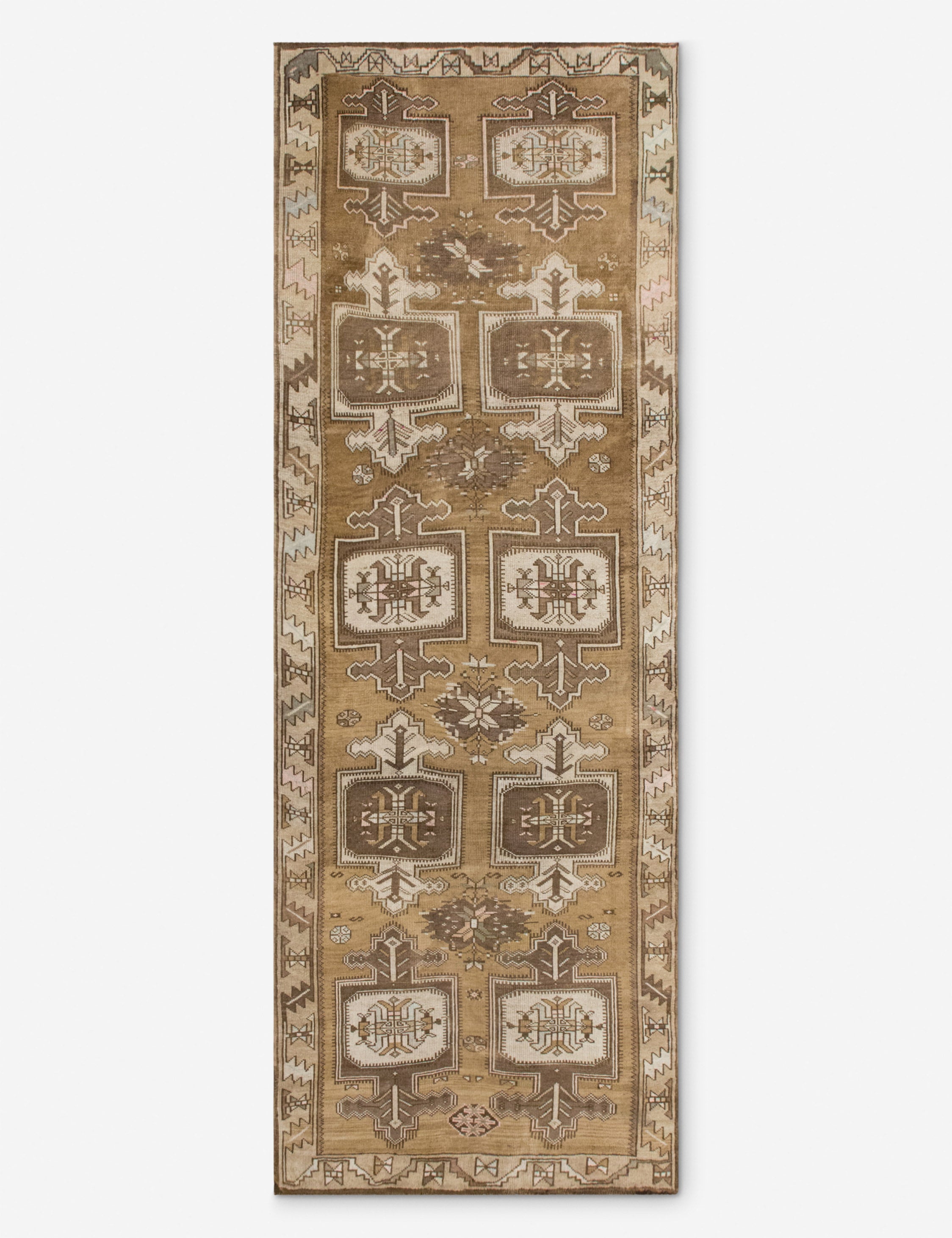Vintage Turkish Hand-Knotted Wool Runner Rug No. 303, 4'7" x 12'7"