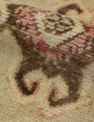 Vintage Turkish Hand-Knotted Wool Mini Rug No. 320, 1'6