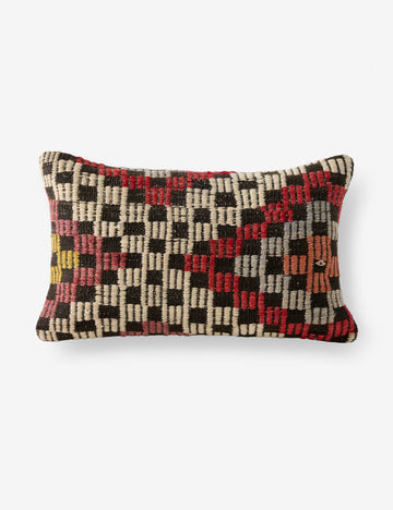 Vintage Lumbar Pillow No. 436, 14" x 20"