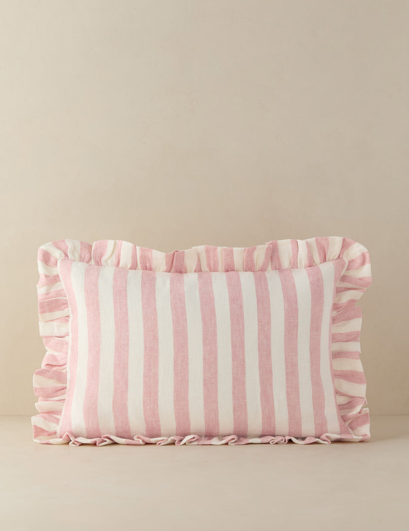 #color::pink-and-ivory #style::lumbar #fill type::with-feather-down-insert  #fill type::pillow-cover-only
