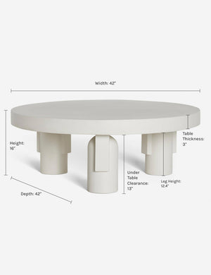 Dimensions on the Anja Coffee Table