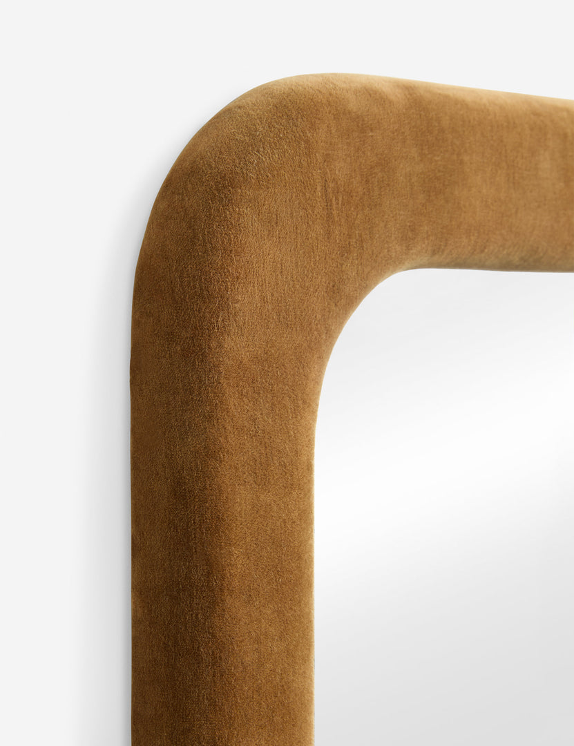 Annalee Upholstered Mantel Mirror