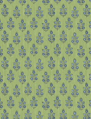 Dorset Wallpaper Swatch, Green and blue