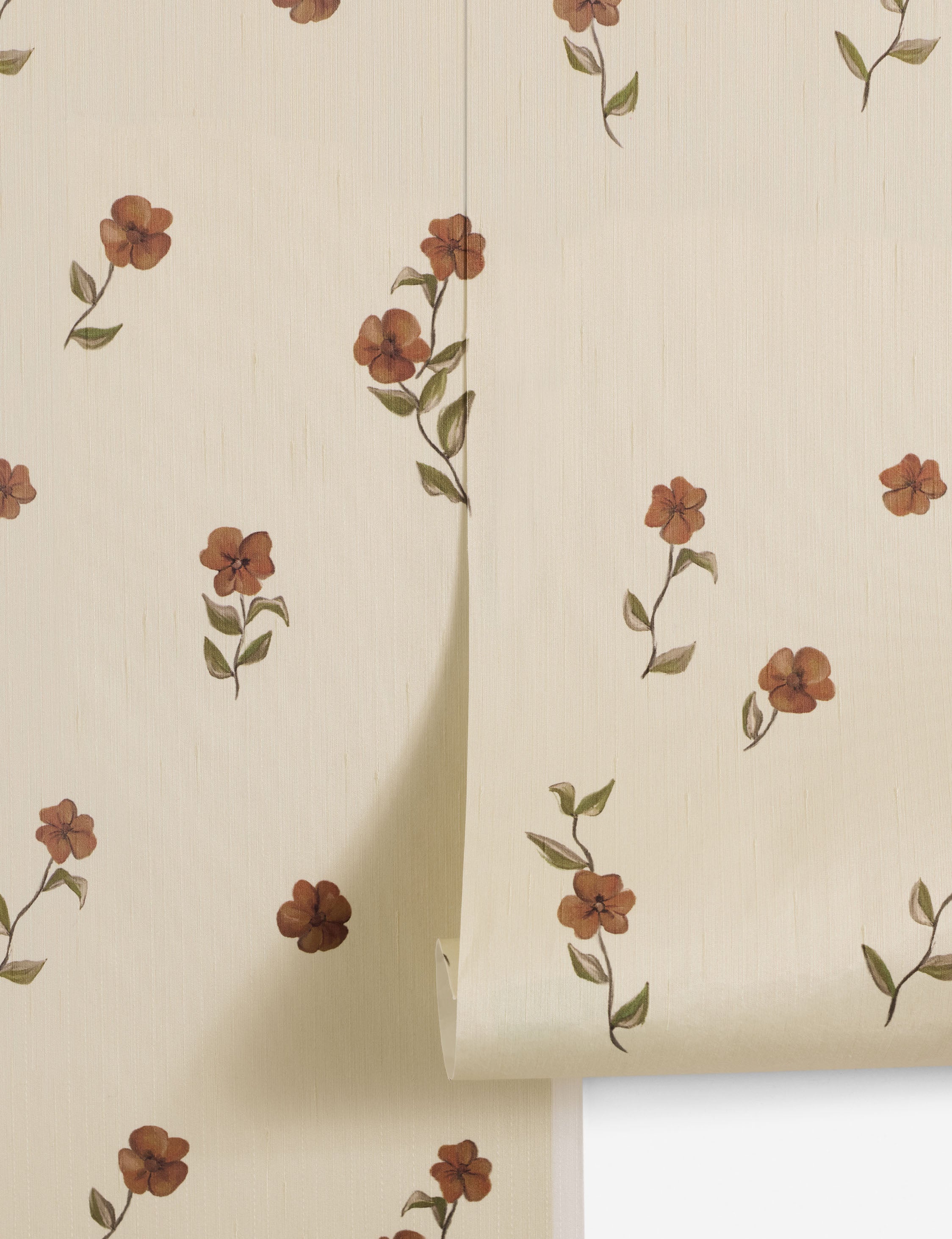 #color::red | Bamonte Textile String Floral Wallpaper by Jake Arnold
