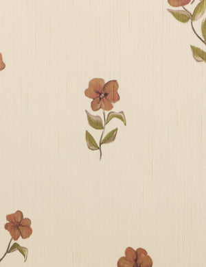 Close up of the Bamonte Textile String Floral Wallpaper by Jake Arnold
