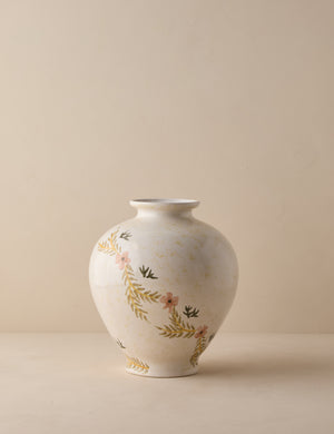 Bea floral motif ceramic vase by Heidi Caillier.