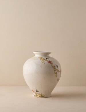 Bea floral motif ceramic vase by Heidi Caillier.