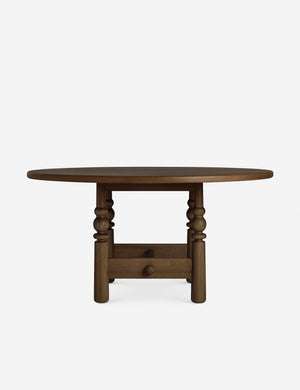 Open Box: Blume Round Dining Table, Smoked Oak 60