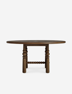 Open Box: Blume Round Dining Table, Smoked Oak 60
