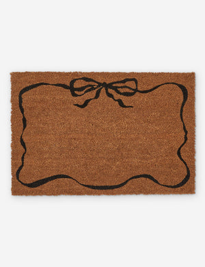 Bow doormat with ribbon border