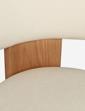Open Box: Brisbane Counter Stool, Ivory Performance Linen