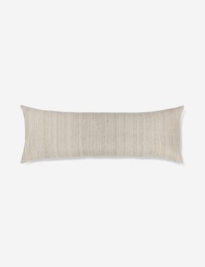 Rear view of the Canyon Olive Green Long Lumbar Pillow