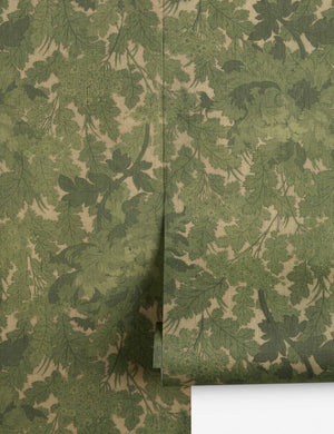 Cimarron Textile String Wallpaper Swatch, Green