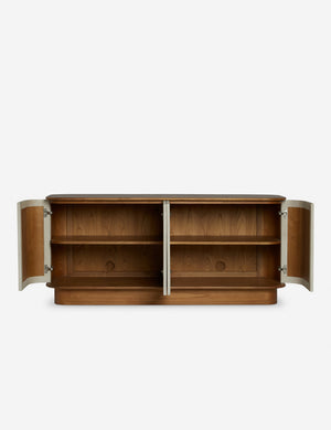 Open Box: Clinton Sideboard, Ivory Raffia