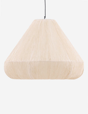 Mireielle pleated paper shade pendant light.