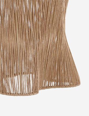 Masato sculptural open frame rope pendant light.